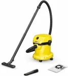 Tolmuimeja KARCHER K&auml;rcher WD 2 PLUS 15 L Drum vacuum Dry&wet 1000 W Dust bag