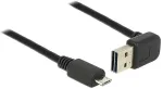 DeLOCK USB Kabel A -> Micro-B St/St 1.00m 90&deg;sw Easy USB