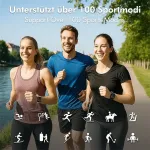 Logilink Smartwatch "Edge", 1.83" Screen, IP68 waterproof, pink