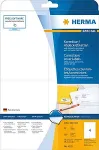 HERMA Special - Permanent self-adhesive matte opaque correction/covering paper labels - wei&szlig; - A6 (105 x 148 mm) - 100 Etikett(en) (25 Bogen x 4) (4229)