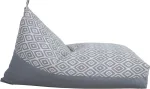 Home4you Kott tool ROMB 130x80x20/70cm, hallid rombid/hall, 100% pol&uuml;ester, kangas 351/895