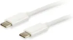 Equip Kabel USB-C3.2->C Gen2 4K PD60W St/St 2.00m wei&szlig; Polybeutel