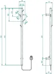 INSTAL PROJEKT Tubi, 850x88 mm, TUBIE-85C31