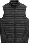 4F Men's down vest deep black 4FSS23TDJAM082 20S