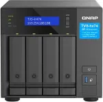Qnap TVS-h474-PT-8G (2 core 3.7GHz, ZFS, 8GB RAM, 4x SATA, 2x M.2 NVMe, 2x PCIe, 2x 2.5GbE, 1x HDMI)