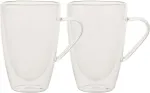 Home4you Kruusid DOUBLE 2tk 350ml klaasist topeltseinaga