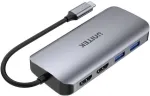 UNITEK ACTIVE HUB USB-C 2X HDMI 4K, RJ45, PD 100W