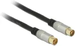 DELOCK Antennenkabel IEC -> IEC St/Bu 2.00m Premium schwarz