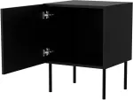 Cama MEBLE Cama Bedside table 2 pcs PALAZZO BIS 45x39xH59 mat black