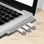 Logilink Ultraslim USB-C hub to 1xUSB-A 3.0, 3xUSB-A 2.