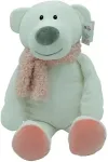 NONAME Camille bear mascot with pink scarf 35 cm