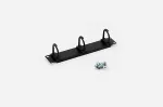 Triton 10" black 1U 3x plastic mounting panel