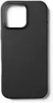 Mujjo Kaitse&uuml;mbris Apple iPhone 16 Pro Max, must, MagSafe, naturaalsest nahast,