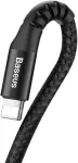 Baseus USB-kaabel Apple iPhone Lightning otsikuga, 1m, spiraaljuhtmega, must,