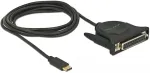 DELOCK Adapter USB Type-C&trade; 2.0 Stecker > 1 x Parallel DB25 Buchse