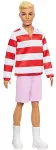 Barbie Fashionistas Ken Doll #241 in Red Striped Top and Pink Shorts with White Sneakers, Blonde