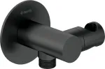 Deante Round angled connector with handset holder