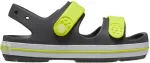 No name Sandały dla dzieci Crocs Crocband Cruiser grafitowo-ż&oacute;łte 209423 1NJ 30-31