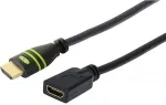 TECHLY HDMI 4K 60Hz High Speed mit Ethernet, schwarz, 7.5m