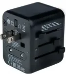 VERBATIM universal travel adapter UTA-01 (black, 2x USB-A)