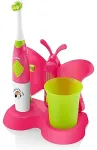 Hambahari ETA | Toothbrush with water cup and holder | Sonetic ETA129490070 | Battery operated | For kids | Number of brush heads included 2 | Number of teeth brushing modes 2 | Pink
