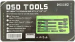 DSDTOOLS Pikendusvarraste komplekt 1/4" 3/8" 1/2", 9 tk. DS1182