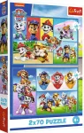 Trefl PAW PATROL puslede komplekt, 2x70 osa