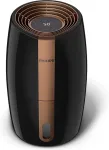PHILIPS | HU2718/10 | Humidifier | 17 W | Water tank capacity 2 L | Suitable for rooms up to 32 m&sup2; | NanoCloud technology | Humidification capacity 200 ml/hr | Black/Copper