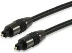EQUIP Audiokabel Toslink SPDIF St/St 1.80m schwarz Polybeutel