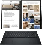 S&uuml;learvuti ASUS | Zenbook Duo UX8406CA-QL287W | Inkwell Gray | 14 " | OLED | Touchscreen | FHD | 1920 x 1200 pixels | Intel Core Ultra 7 | 255H | 16 GB | LPDDR5X | Solid-state drive capacity 1000 GB | Intel Arc Graphics | Windows 11 Home | 802.11be | ...