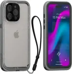 Catalyst Veekindel tugev kaitse&uuml;mbris Total Protection, Apple iPhone 15 Pro Max, IP68, titaanium-hall,