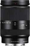 SONY E 18-200mm f/3.5-6.3 OSS objektiiv, must