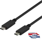 Deltaco USB-C-USB-C kaabel, 1m, 10Gbps, 100W 5A, USB 3.1 Gen 2, E-Ma