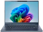 S&uuml;learvuti ACER Aspire 14 AI A14-11M-X7MH Copilot+ PC Snapdragon X1-26-100 Laptop 35.6 cm (14") WUXGA 16 GB LPDDR5x-SDRAM 512 GB SSD Wi-Fi 7 (802.11be) Windows 11 Home German Blue