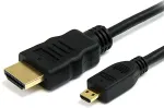StarTech.com 3m HDMI/HDMI Micro, HDMI, Micro-HDMI, Male/Male, Black, PVC
