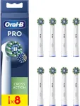 Procter & Gamble Oral-B Pro Cross Action Brush tips Hvid, 8 stk. Ekstra tandb&oslash;rstehoveder