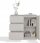 TOP E SHOP CHEST OF DRAWERS 1 DOOR 3 DRAWERS COLOUR CASHMERE