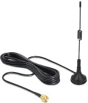 DELOCK ISM 433 MHz Antenne SMA 3 dBi omnidirektional starr mit magnetischem Standfu&szlig; schwarz