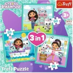 Trefl GABBY&acute;S DOLLHOUSE Pusle komplekt 3 in 1