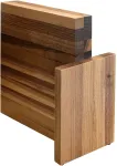 Artelegno Magnetic block for 10 knives made of walnut wood