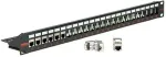ROLINE 48,26cm 19Zoll-Keystone-Modultrger 24P. geschirmt schwarz