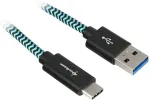 SHARKOON USB 3.1 A-C black / blue 0.5m - Aluminum + Braid