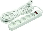 Noname Extension cord 10m, 5 sockets, with switch