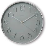 HAMA Corsica Quartz clock Circle Grey, Silver