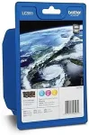 Tooner Brother LC985 Rainbow Pack - Druckerpatrone - 1 x Gelb, Cyan, Magenta - 260 Seiten - Blister mit akustischem/elektromagnetischem Alarm - f&uuml;r DCP J125, J140W, J315W, J515W, MFC J220, J265W, J410, J415W (LC985RBWBPDR)
