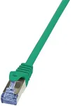 LOGILINK PrimeLine - Patch-Kabel - RJ-45 (M) bis RJ-45 (M) - 25 cm - SFTP, PiMF - CAT 6a - halogenfrei, ohne Haken - gr&uuml;n