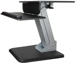 Startech .com Sit to Stand Workstation with One Touch Height Adjustment - Befestigungskit (S&auml;ulenklemme, Bodenplatte, einstellbarer Montagearm, R&uuml;ckwand, Tastatur-Tablett, pneumatic arm, pads) f&uuml;r LCD-Display/Tastatur/Maus/Notebook - Bildschirmgr&ouml;&szlig;e: ...