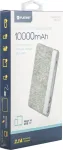 Platinet akupank 10000mAh Fabric Braided LiPo 2.1A, helehall (44243)