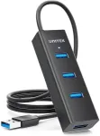 Unitek Y-3089V01 interface hub USB 3.2 Gen 1 (3.1 Gen 1) Type-A 5000 Mbit/s Black