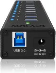 RaidSonic Technology ICY BOX IB-AC6110 - HUB USB 3.0 10 Portowy